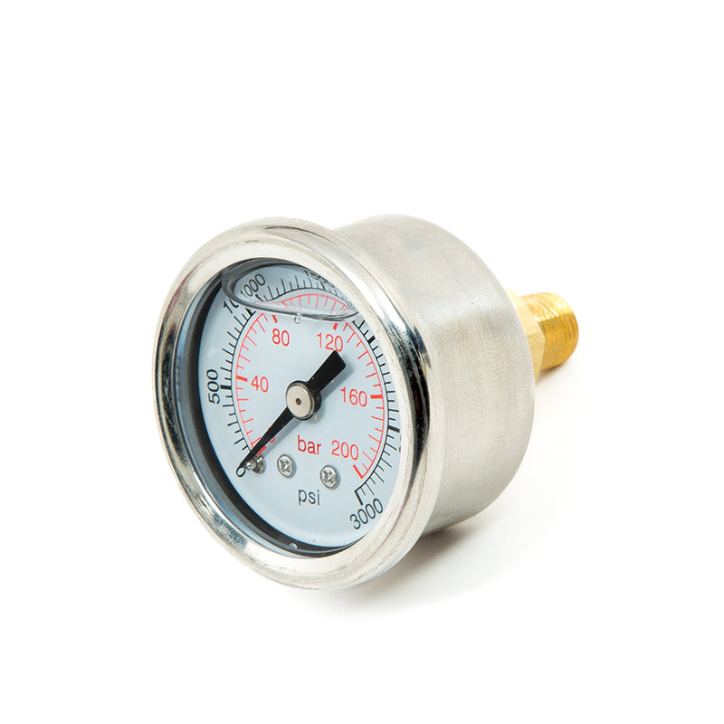 SS Liquid filled pressure gauge, 0 to 3000 PSI
