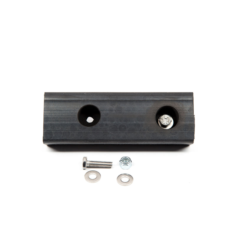 Rubber 5.75" Ledge Block w/2 holes & hardware
