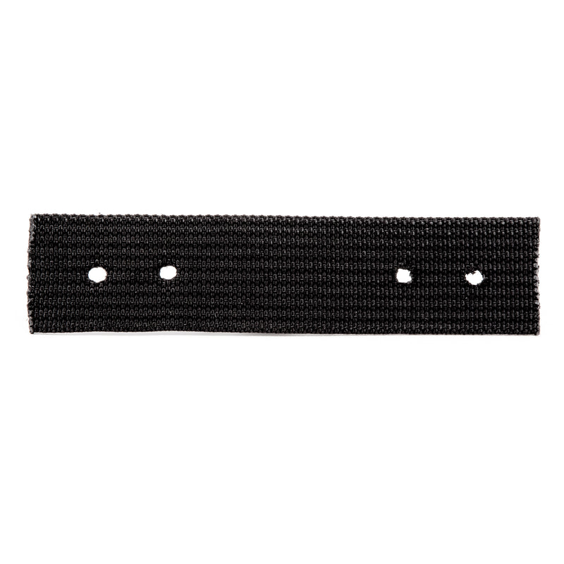Black Roller Webbing, 8in x 2in (holes punched)