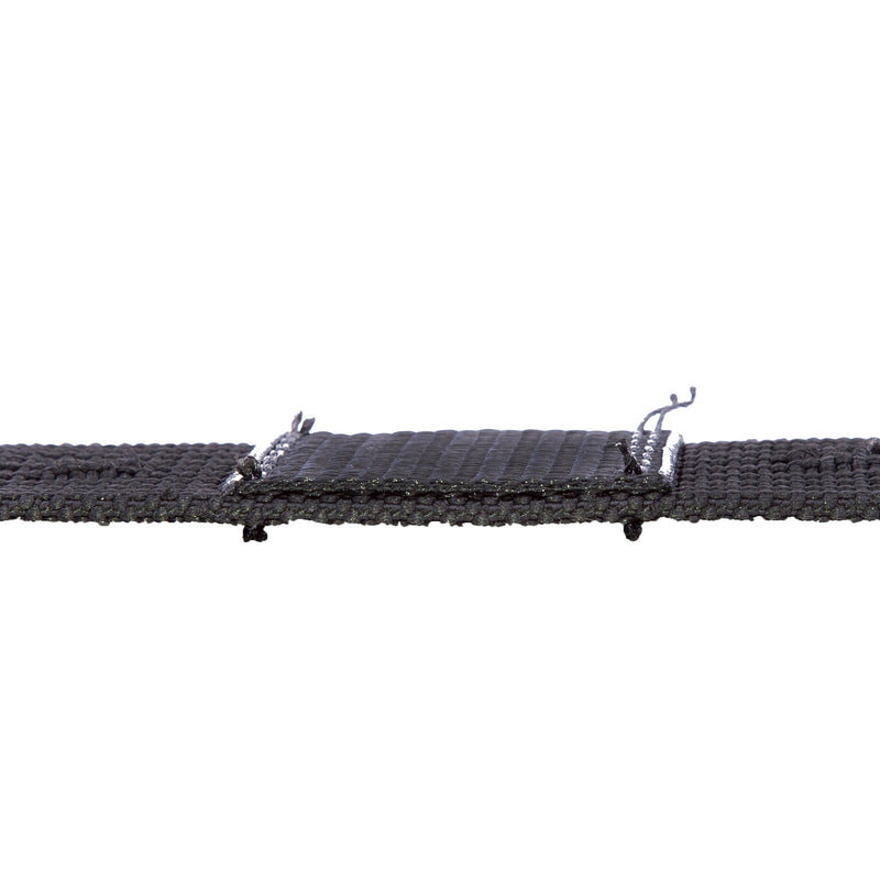 Black Roller Webbing, 8in x 2in (holes punched & double layered)